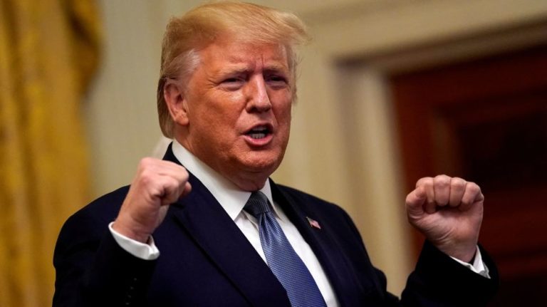 Trump relaunches re-election bid, says his handling of COVID-19 a referendum