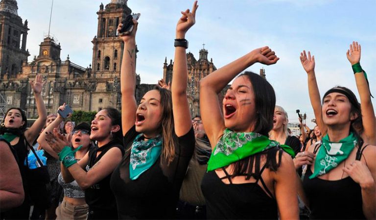 Women in Mexico take to streets to protest country’s high rate of femicide