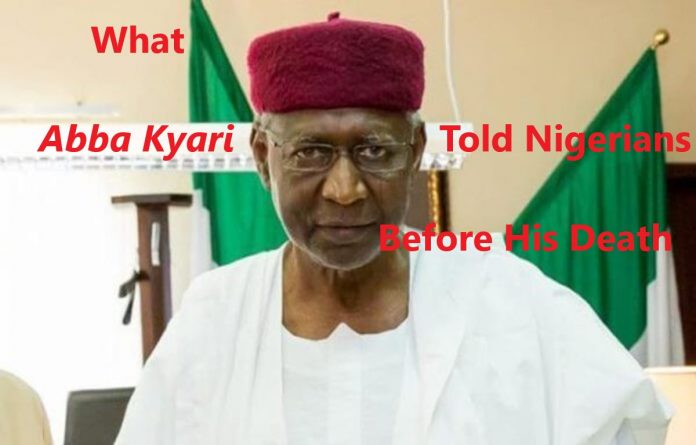 What Abba Kyari Told Nigerians Before His Death