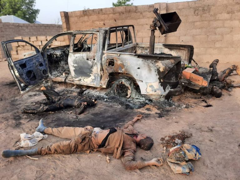 Troops kill 105 insurgents, recover cache of arms in Buni Gari encounter.