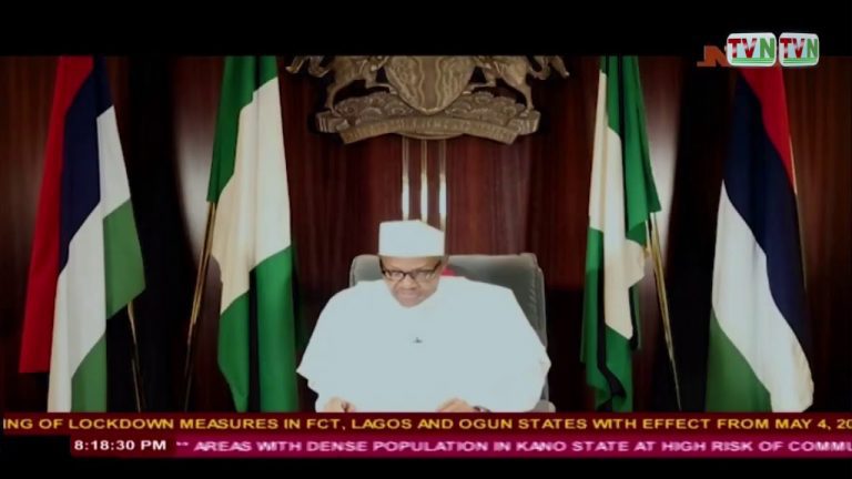 President Buhari Live Broadcast on Covid-19 Lockdown