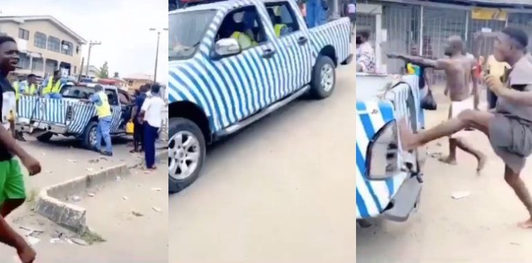 COVID-19 Lock Down: Angry Warri Youths Fight Delta State Task Force Over Stay at Home Order