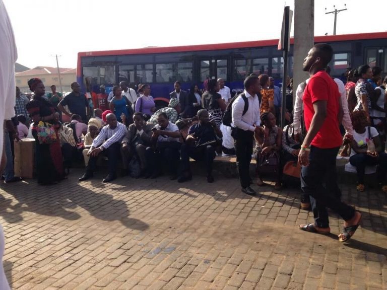 #EndSARS: Lagosians groan as they wait long hours for non available BRT buses