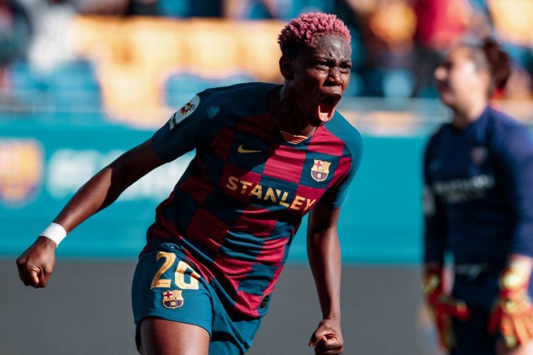 Oshoala nominated for UEFA Fans’ Women’s Team of the Year