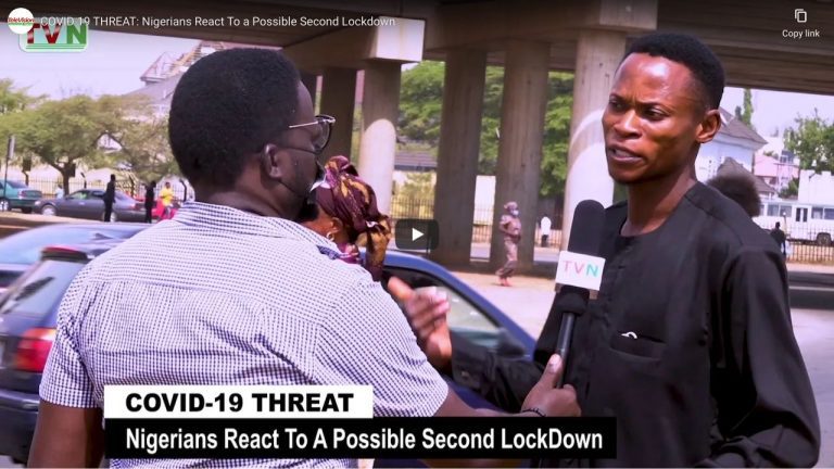 COVID 19 THREAT: Nigerians React To a Possible Second Lockdown
