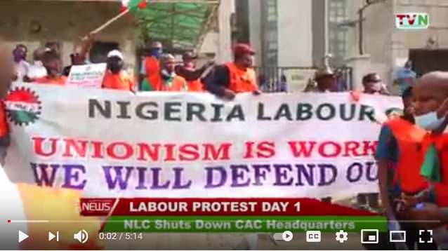 Nigerian Labour Congress: NLC Shuts Down CAC Headquarters