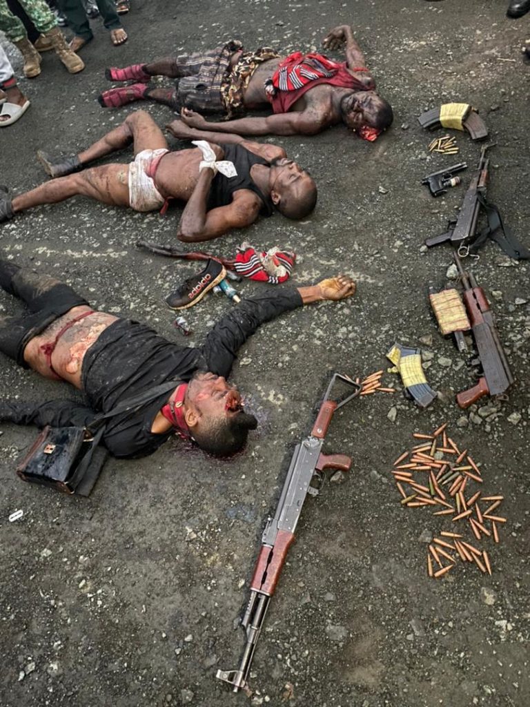 Killers of Gulak meet waterloo as Police kill 7, arrest 10 and recover a cache of arms (Graphic images)