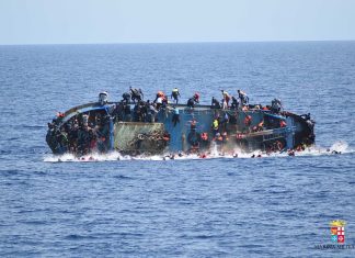 boat conveying about 100 people including women and kids capsized midway