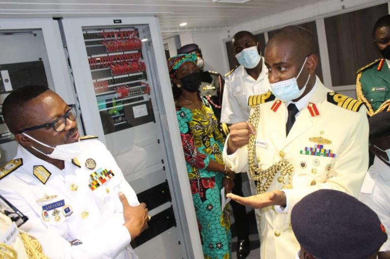 Ghana Defence Chief, Head of Nigerian Mission Accra Visit NNS Lana