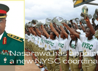 Nasarawa has appointed a new NYSC coordinator.