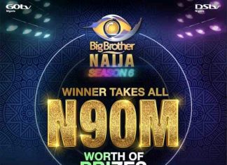 N90 million grand prize for the highest-ever BBNaija S6 organizers.