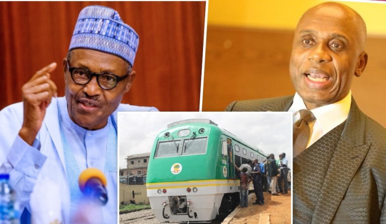 Buhari looking for alternative funding for the rail project, says Amaechi