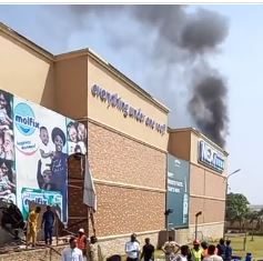 Fire destroyed NEXT supermarket