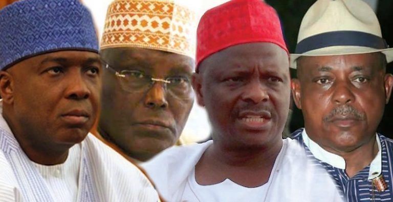 Atiku, Saraki, and Tambuwal are engaged in a proxy battle over the PDP ticket