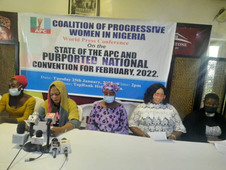 Progressive women raise alarm over plots by some APC Govs to destroy party at February Convention