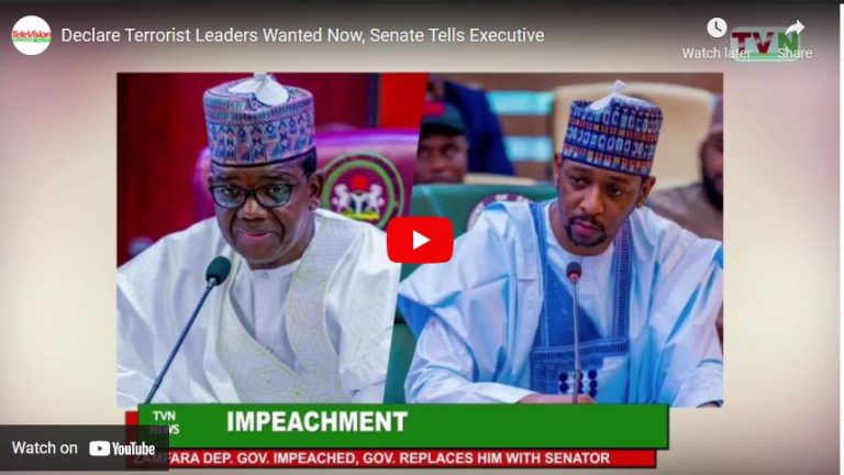Declare Terrorist Leaders Wanted Now, Senate Tells Executive