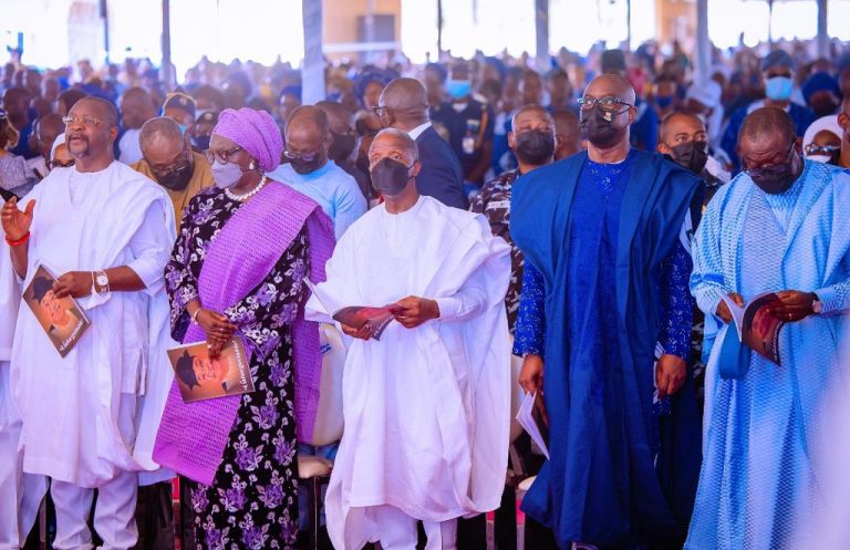 Alao-Akala: Osinbajo, Makinde, Others Storm  Ogbomoso For Ex-Oyo Governor’s Burial
