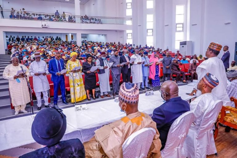 Plateau Governor Swears New Permanent Secretaries, President Customary Court