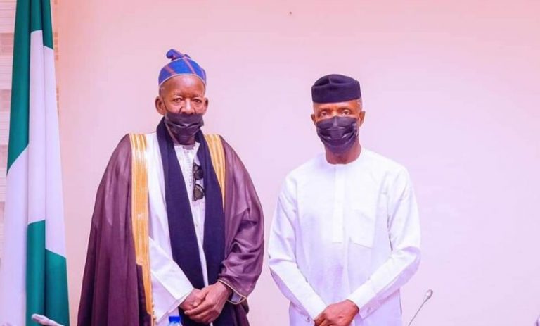 VP Osinbajo meets with religious leader, calls for peace