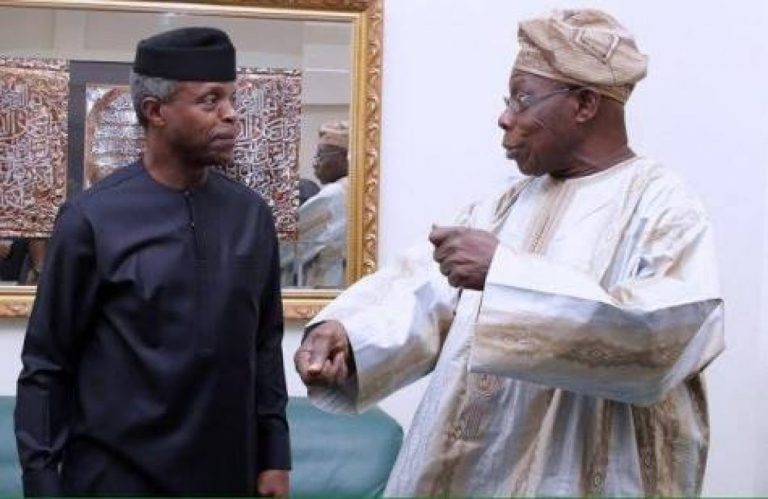 Osinbajo meets Obasanjo in Ogun