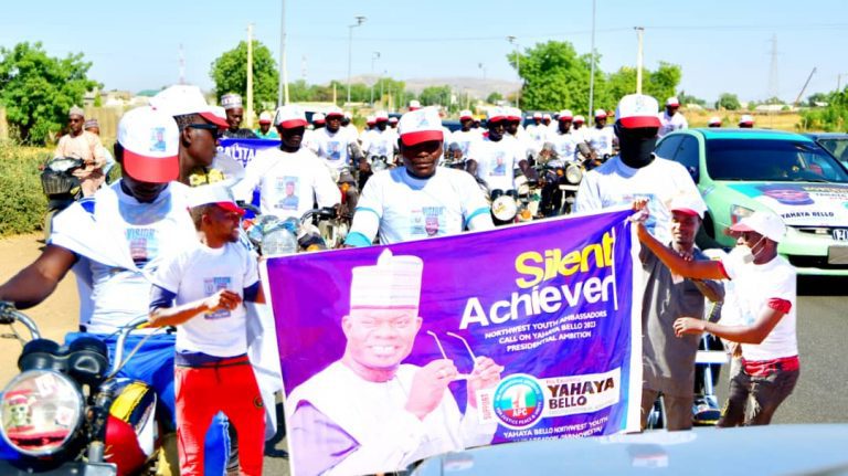 Youths storm Bauchi for Bello’s 2023 presidential ambition