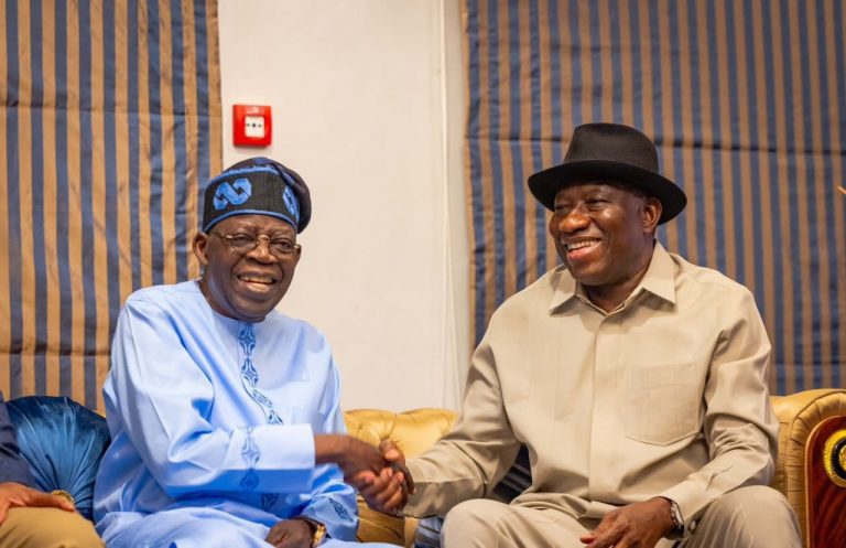 Jonathan and former President Mahama pay visit to Tinubu