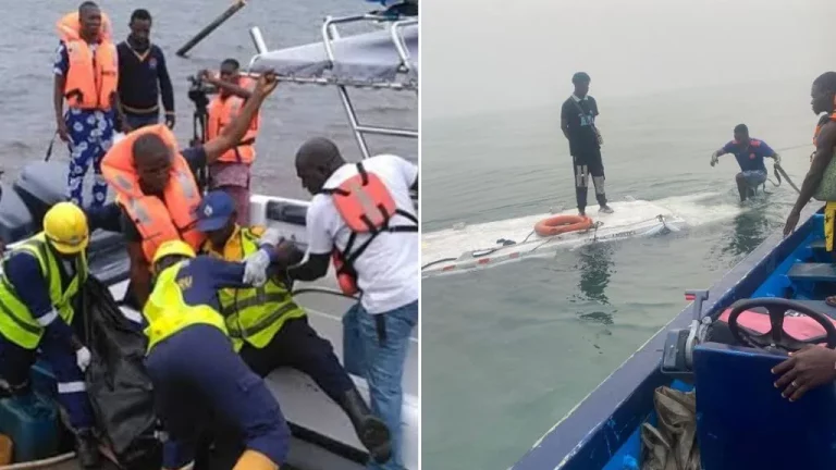 In Lagos, 17 passengers narrowly escape death as boat capsizes