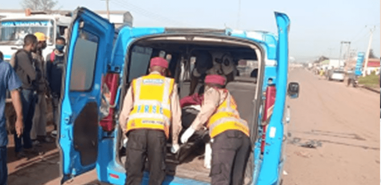 Two fatal crashes at Sango-Otta Tollgate leave four dead, many Injured