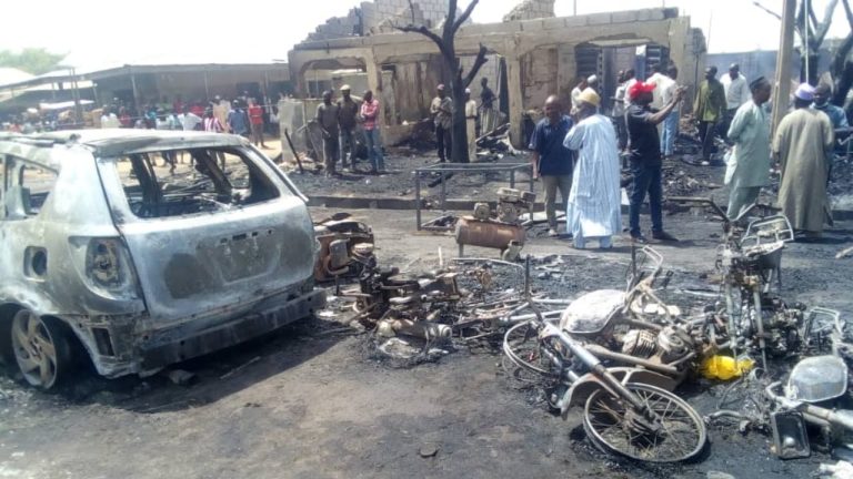 Bauchi govt donates 10m to victims of fire at Muda Lawal market, promises to rebuild markets