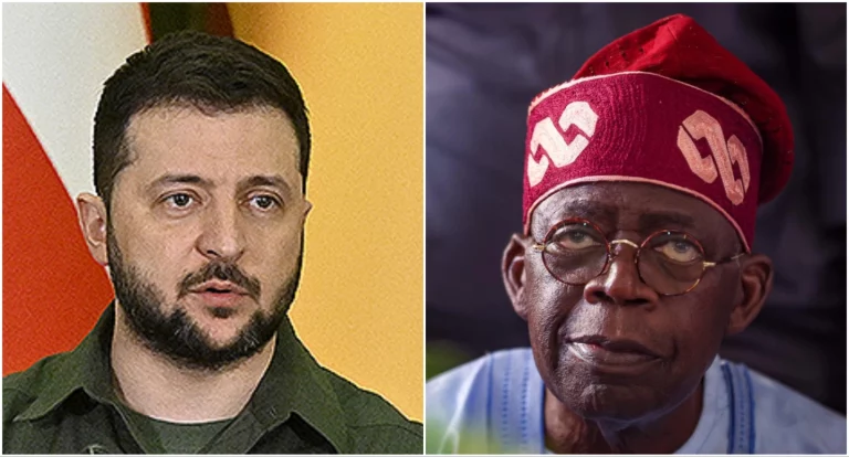 President of Ukraine, Zelensky, under fire after congratulating Tinubu