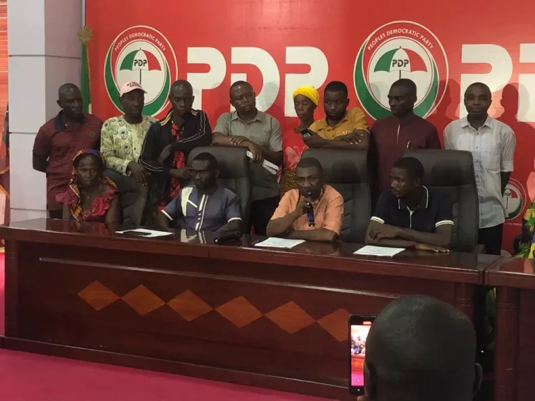 Breaking: Ayu’s Kinsmen Attack PDP Headquarters as Party Crisis Gets Worse
