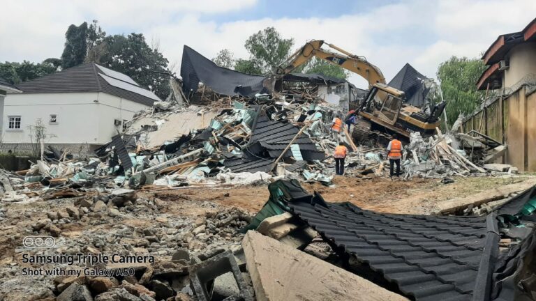 FCTA demolishes Abuja duplex worth millions of naira