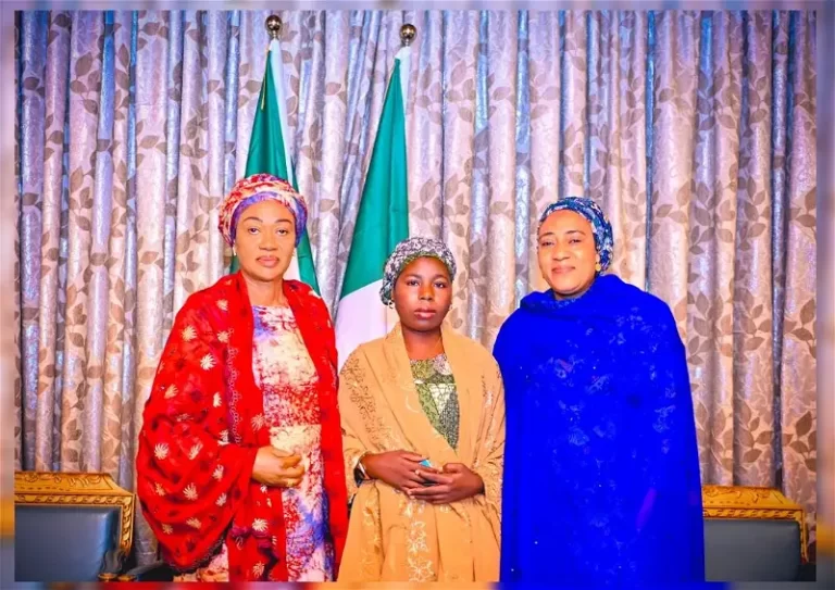I’m curious about your situation. Rebecca, recently rescued Chibok girl, hears from First Lady