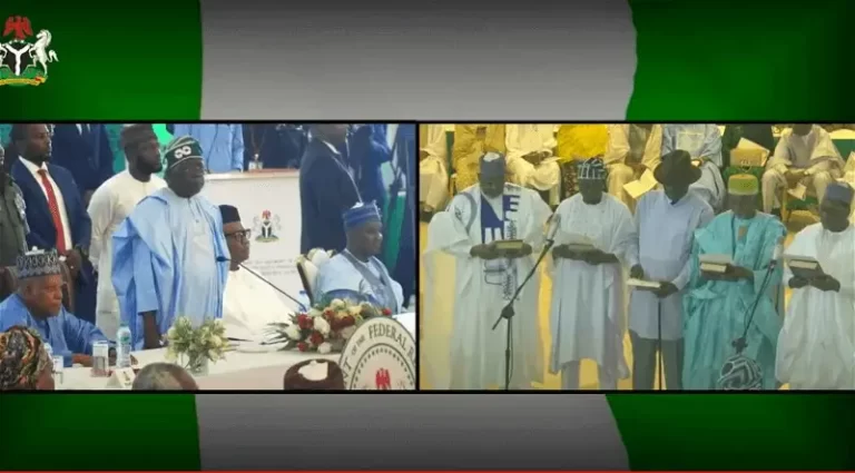 Breaking: President Tinubu Finally Forms Cabinet, Swears in 45 Ministers
