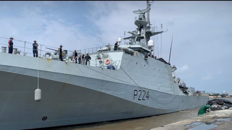 UK warship docks in Nigeria to enhance maritime security in region