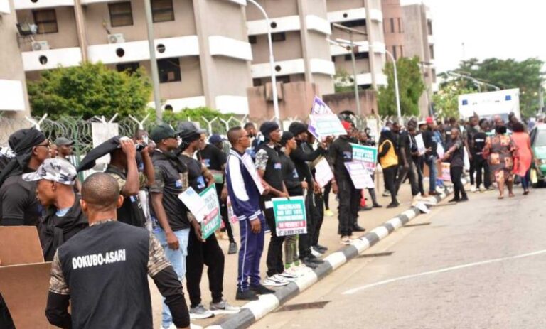 Breaking:  Protests break out, as Supreme Court considers appeals against Tinubu’s victory