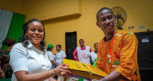 Anambra first lady distributes health supplies to elderly