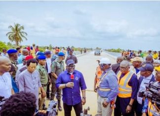 Delta gov promises to complete ongoing road project