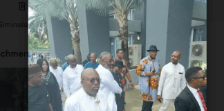 Fubara, Diri arrive amid tight security as Wigwe’s burial holds