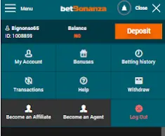 betbonanza menu