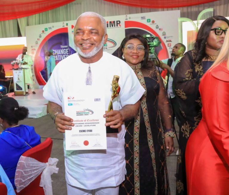 Eyiboh bags NIPR’s outstanding spokesperson award