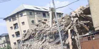 JUST IN: Many feared trapped as five-storey building collapses in Anambra