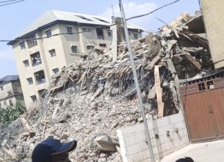 JUST IN: Many feared trapped as five-storey building collapses in Anambra