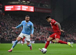 Man City’s frustrating draw at Liverpool leaves Arsenal on top