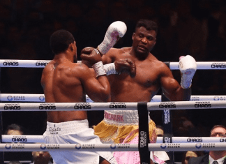 Ngannou apologises to fans after loss to Joshua