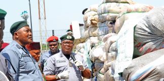 Ogun customs intercept 940 rounds of ammunition in bags of garri