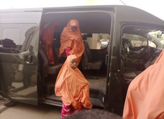 PICTORIAL: 137 freed schoolchildren arrive Kaduna