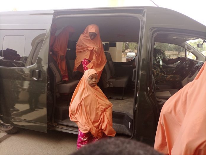 PICTORIAL: 137 freed schoolchildren arrive Kaduna