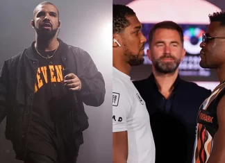 Rapper Drake loses $615,000 bet on Joshua vs Ngannou fight