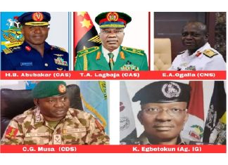 Senate meets service chiefs as troops comb